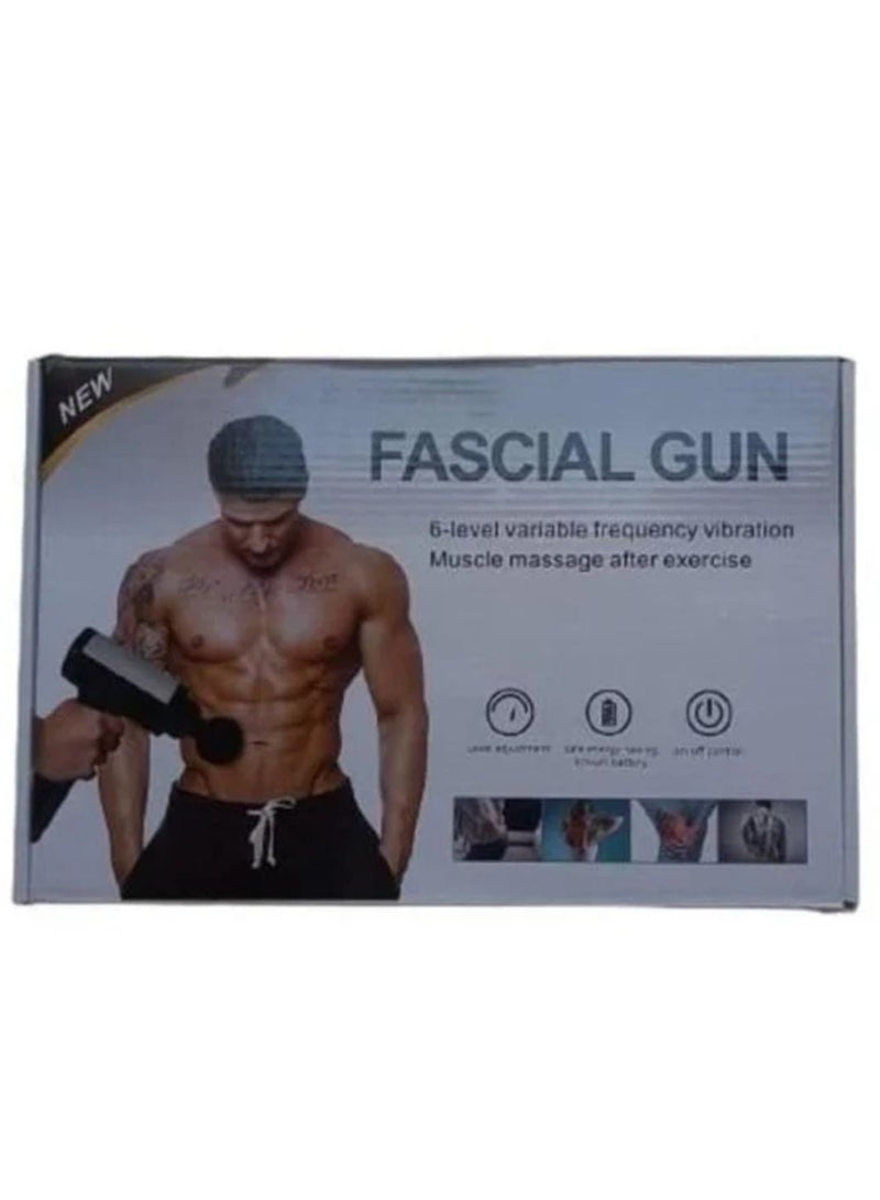 إسكدنيا High Quality Deep Tissue Massager Imported 5 Massage Heads Rotary Switch Facial Gun - Image 1