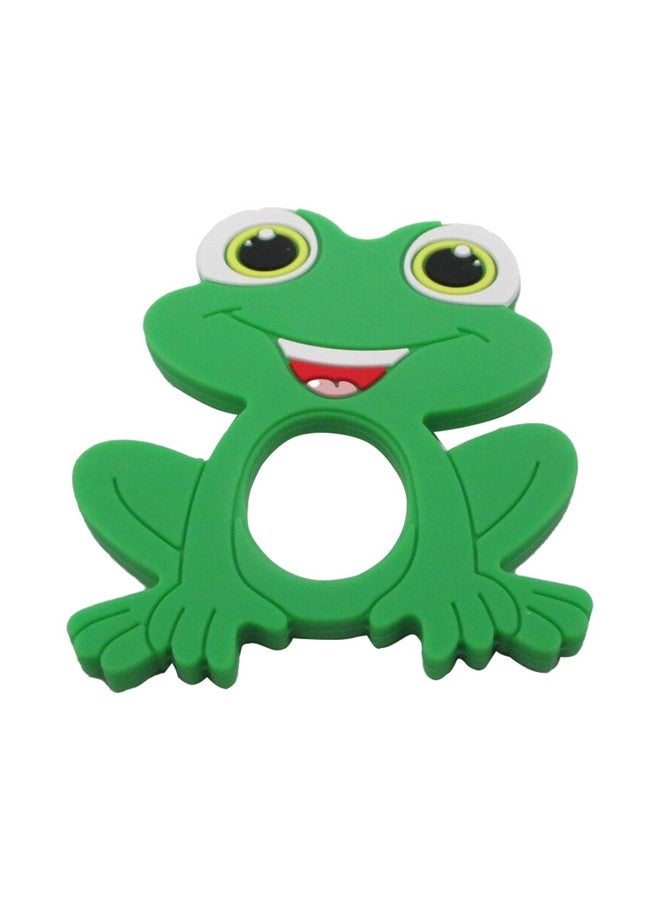 Gadgetime USA Silicone Baby Teether - Frog Teething Relief Toys for Babies 3-36 Months, Toddlers, Girls & Boys - Stimulating & Soft Soothing - BPA Free - Image 1