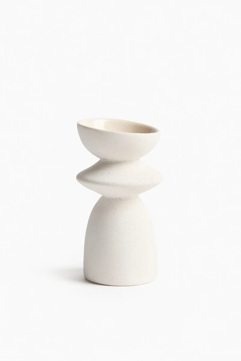 H&M Stoneware candle holder