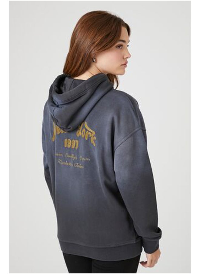 FOREVER 21 - New York Graphic Fleece Hoodie - Image 1