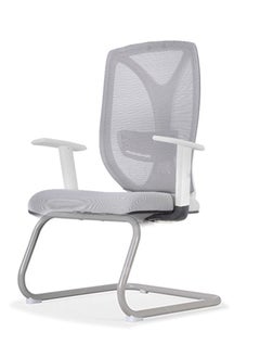 Neo Front Neo Front Office Chair - Ergonomic Visitor Chair, Low Back Mesh Laptop Desk Chair, Ideal for Meetings, Computer, and Executive Use (S731 Grey)  - Image 1