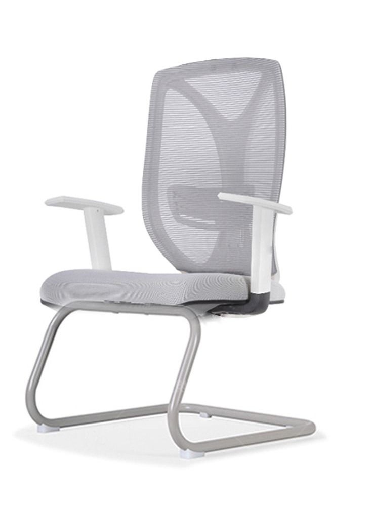 Neo Front Neo Front Office Chair - Ergonomic Visitor Chair, Low Back Mesh Laptop Desk Chair, Ideal for Meetings, Computer, and Executive Use (S731 Grey)  - Image 1
