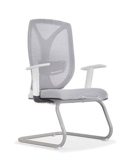 Neo Front Neo Front Office Chair - Ergonomic Visitor Chair, Low Back Mesh Laptop Desk Chair, Ideal for Meetings, Computer, and Executive Use (S731 Grey)  - Image 2