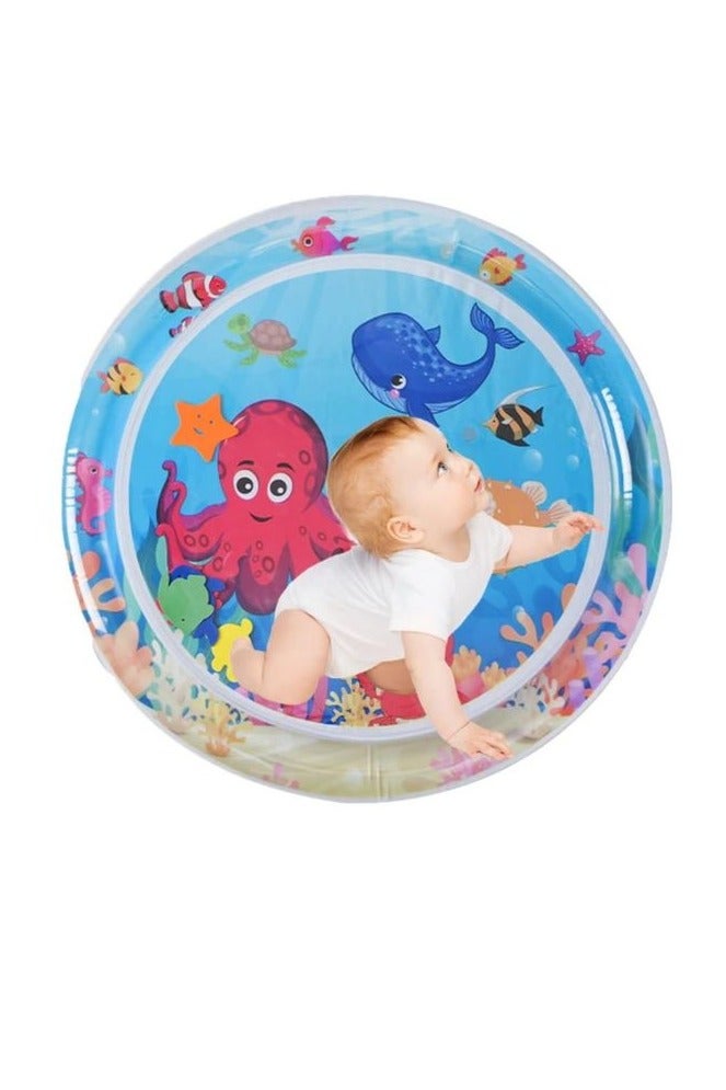 ممز بلانيت سجاده مائيه الحجم الكبير  من ممز بلانيت ،العاب اطفال حديثي الولاده تساعد علي تقويه عضلات الرقبه و الزحف حتي سن 5 سنوات ، مركز نشاط كبير جدا متعدد المراحل للاطفال والالعاب الحسية، سجاده لعب قابل للنفخ، هدية تحفيز بصري للاولاد والبنات, العاب للاطفال من سن 3 شهور ، العاب للبيبي_ العاب اطفال - Image 1