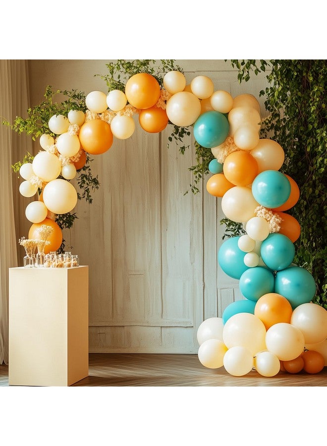 RUBFAC 129pcs Teal Blue Balloons Different Sizes 18 12 10 5 Inch Latex Turquoise Teal Balloon Garland Arch for Party Decoration Birthday Wedding Engagements Anniversary Baby Shower Party Supplies - Image 4