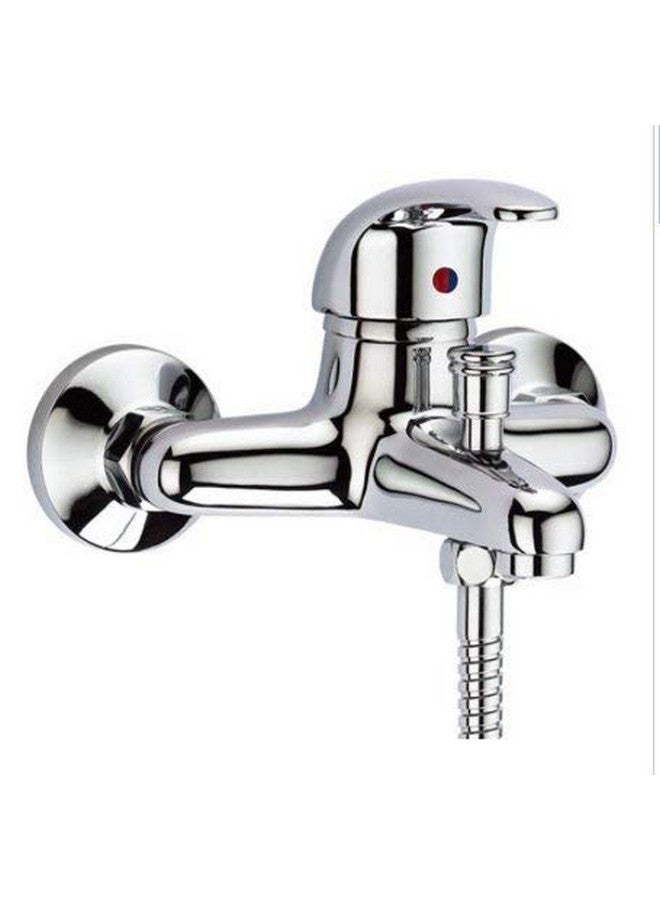 DRIZZLE Single Lever Bathroom Wall Mixer 2in1 for Hot and Cold Water - Chrome - Image 1