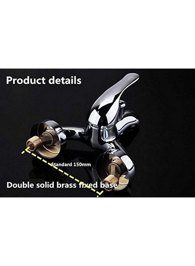 DRIZZLE Single Lever Bathroom Wall Mixer 2in1 for Hot and Cold Water - Chrome - Image 5