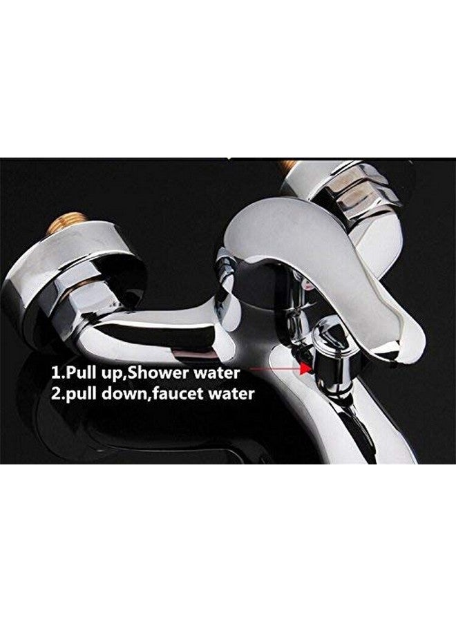 DRIZZLE Single Lever Bathroom Wall Mixer 2in1 for Hot and Cold Water - Chrome - Image 4