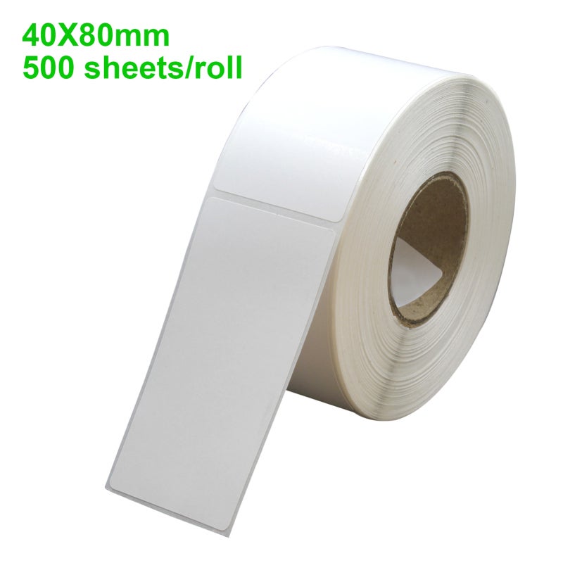 Thermal Paper Labels: Waterproof Scratch-Resistant Coating, High Viscosity, Clear Long-Lasting Print - Multi-Surface Adhesive Stickers for Supermarket Warehouse Logistics Medical Use - Image 2