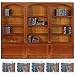 Chivertion 112 Scale Dollhouse Miniature Wooden Bookshelf with 48 Pcs Miniatures Books Mini Bookcase Tiny Books for Dollhouse Mini Library Furniture Decoration GiftBrown - Image 2