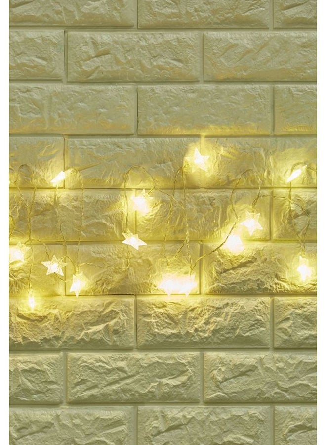 بينك كاكتوس شريط إضاءة بمصابيح LED على شكل نجوم أبيض - Image 3