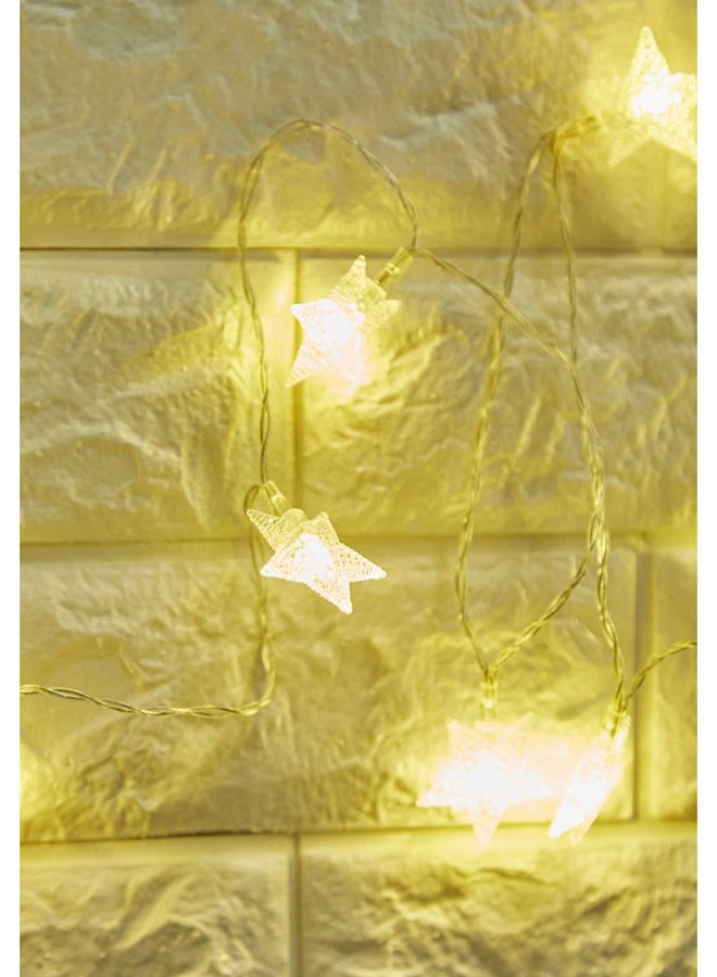 بينك كاكتوس شريط إضاءة بمصابيح LED على شكل نجوم أبيض - Image 4