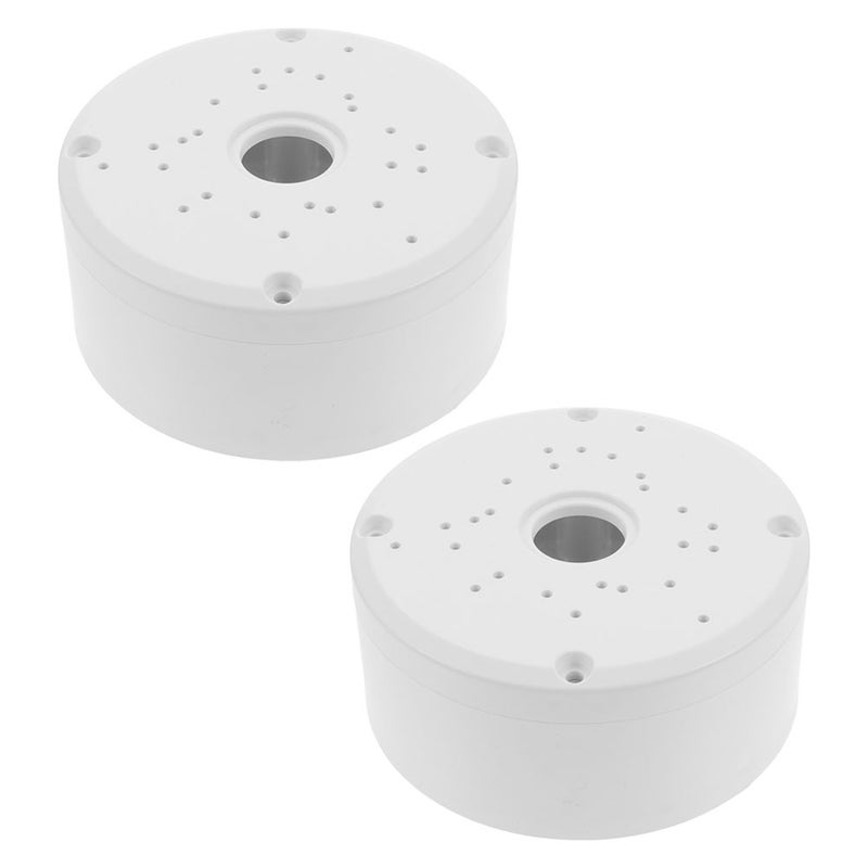 2PCS Security Camera Mount: Wall Mount Bracket & Junction Box - Weatherproof Outdoor Camera Holder for CCTV Systems - Angle Mounting Plate - Image 4