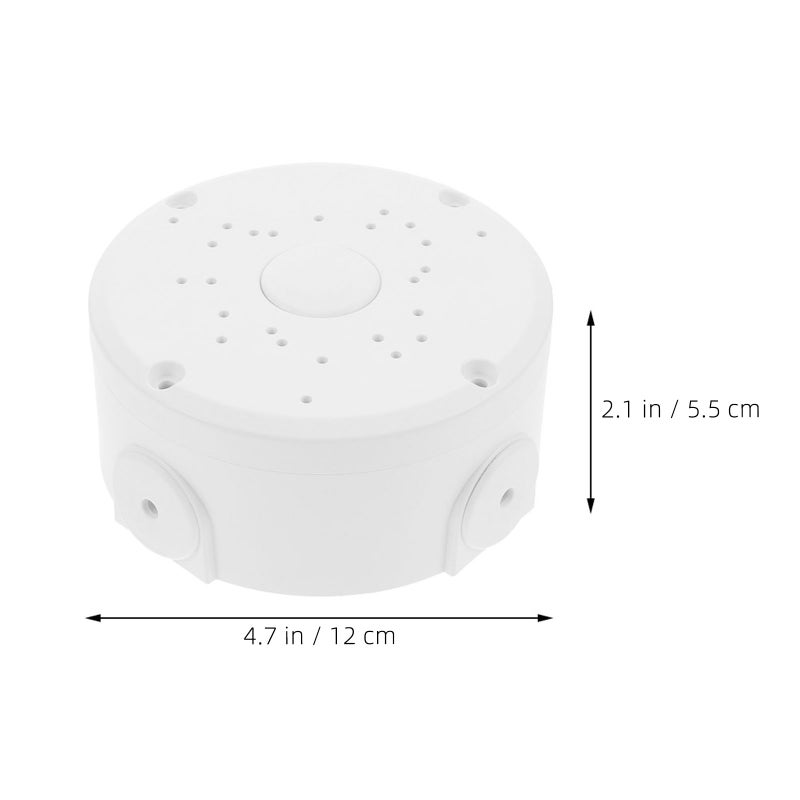 2PCS Security Camera Mount: Wall Mount Bracket & Junction Box - Weatherproof Outdoor Camera Holder for CCTV Systems - Angle Mounting Plate - Image 2