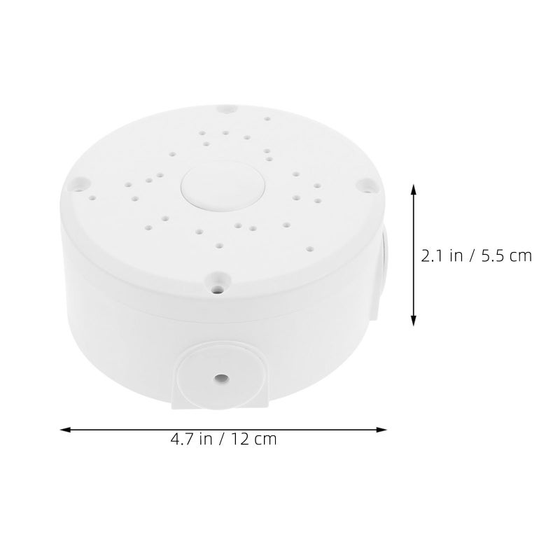 2PCS Security Camera Mount: Wall Mount Bracket & Junction Box - Weatherproof Outdoor Camera Holder for CCTV Systems - Angle Mounting Plate - Image 3