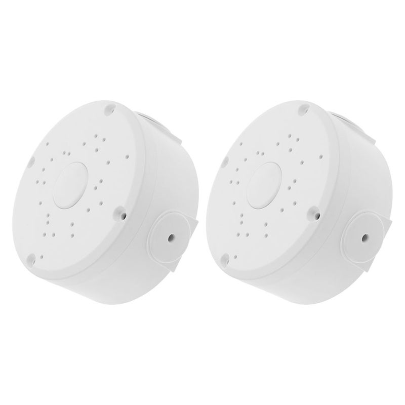 2PCS Security Camera Mount: Wall Mount Bracket & Junction Box - Weatherproof Outdoor Camera Holder for CCTV Systems - Angle Mounting Plate - Image 5