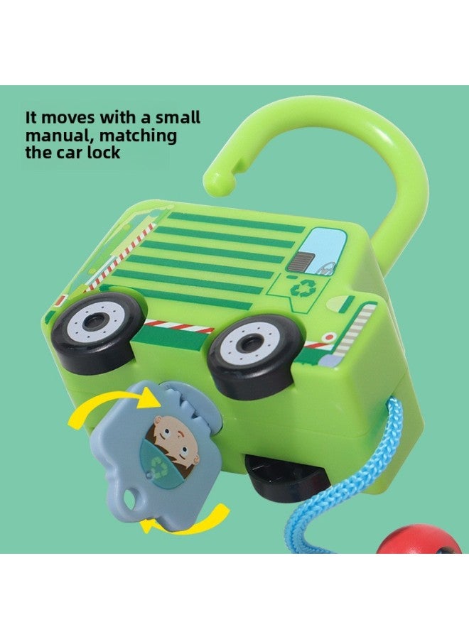 Montessori Teaching Aids Fun Unlock Car Children Unlock Matching Game Hands-on Brain Early Education Educational Toys Wholesale-Color:Fun Car Unlock Six-piece Set  - Image 4