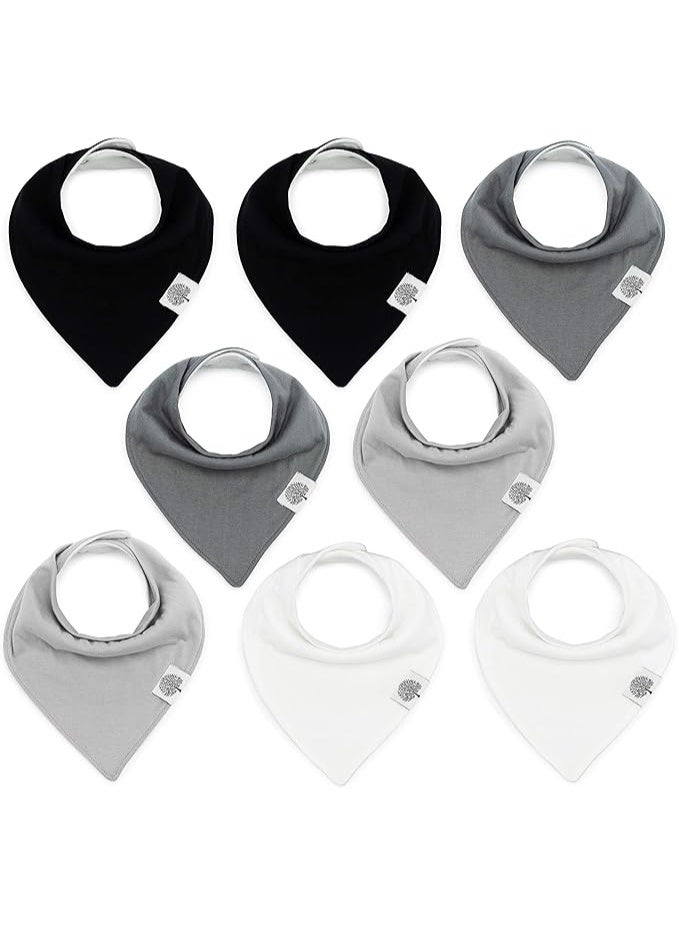 Parker Baby Co. Parker Baby Bandana Drool Bibs 8 Pack Baby Bibs for Boys, Girls, Unisex - Soft & Stylish Teething Bibs for Babies  - Image 1