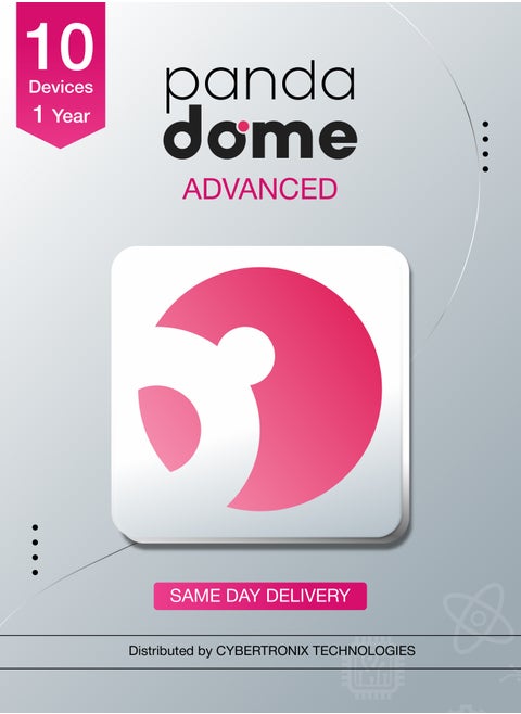 Panda Dome Advanced | 10 Licenses 1 Year | Digital License | Same-Day Delivery