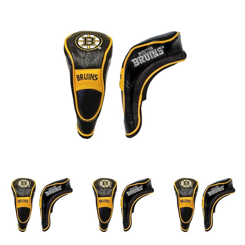 Team Golf NHL Boston Bruins Hybrid Head Cover Hybrid Golf Club Headcover, Hook-and-Loop Closure, Velour lined for Extra Club Protection - Image 4