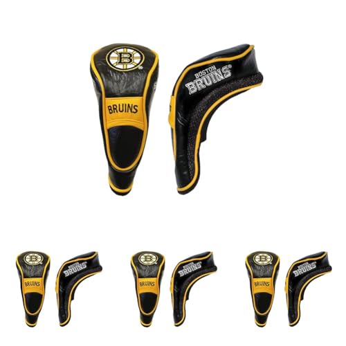 Team Golf NHL Boston Bruins Hybrid Head Cover Hybrid Golf Club Headcover, Hook-and-Loop Closure, Velour lined for Extra Club Protection - Image 1