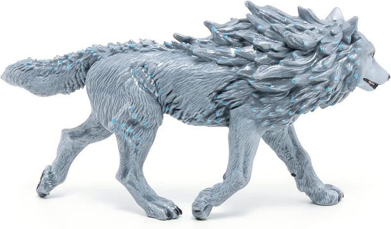 Papo HandPainted  Figurine MedievalFantasy Ice Wolf 36033  Collectible  for Children  Suitable for Boys and Girls  from 3 Years Old  Gray - Image 1