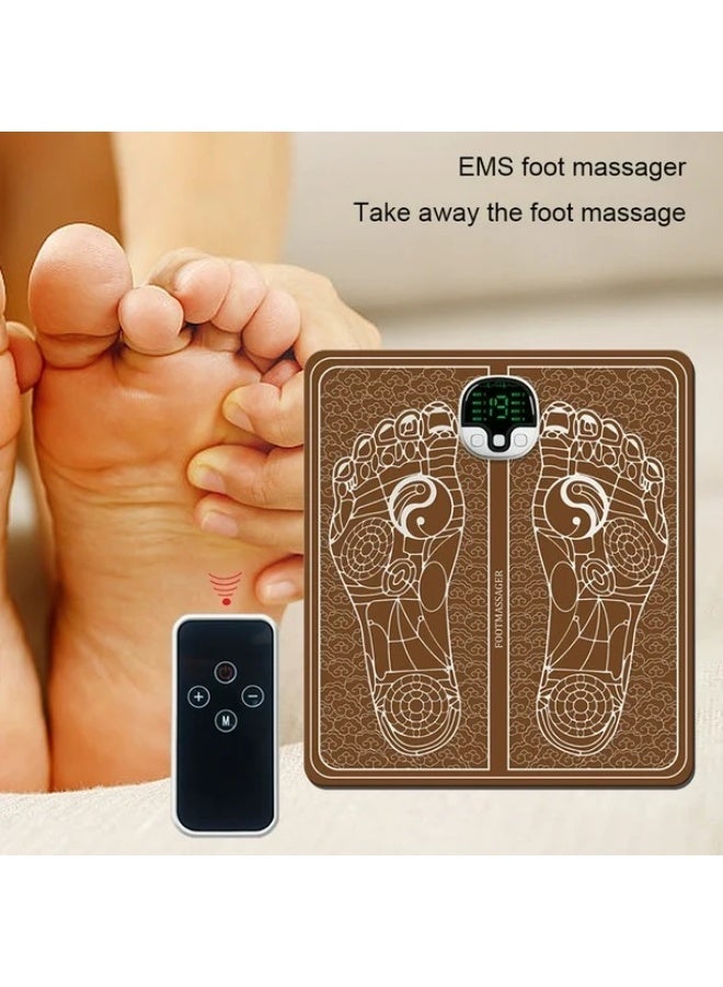 جهاز تدليك القدم EMS LED 8 أوضاع علاج كهربائي للقدم - Image 3