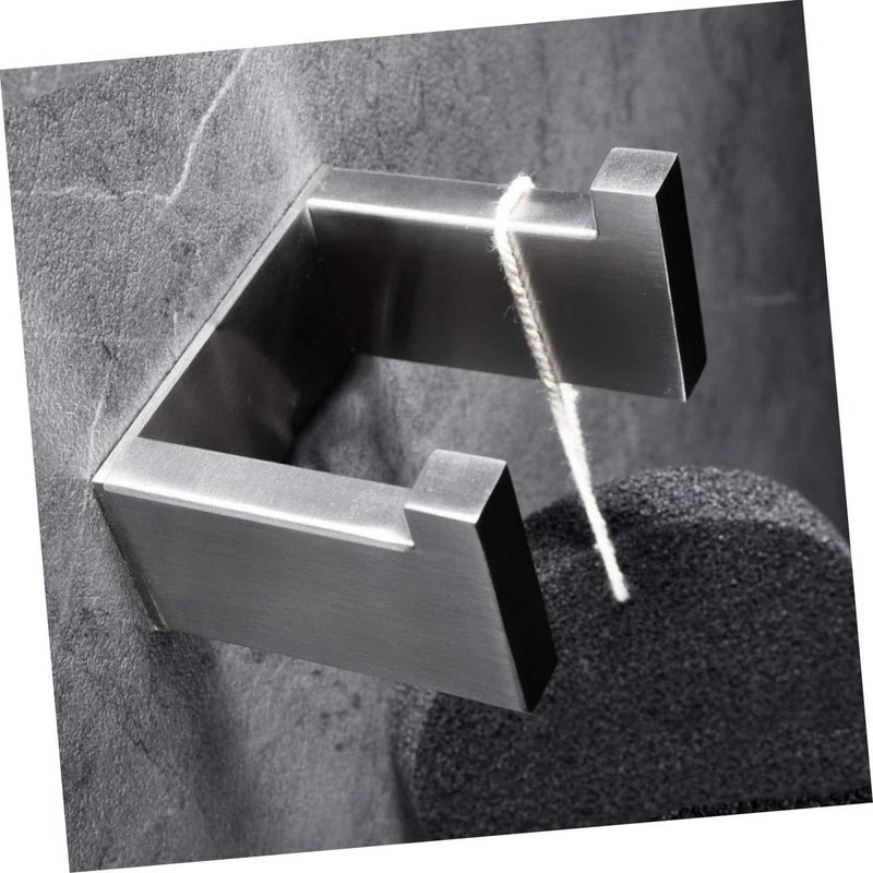304 Stainless Steel Brushed Anti Rust Wall Mounted Hooks For Bathroom Towel Robe And Clothes Holder Modern Style - Image 5