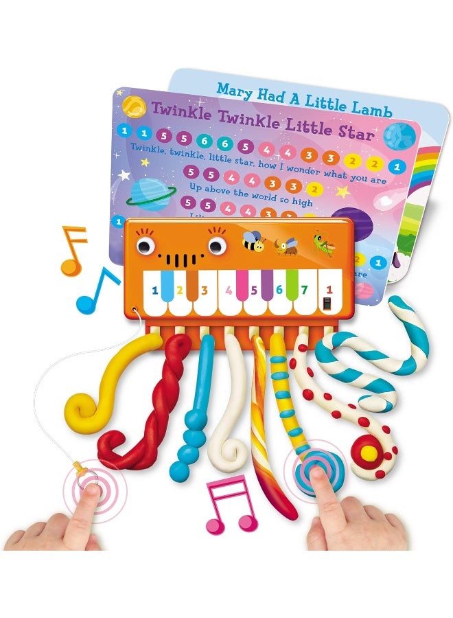 4M ThinkingKits Dough Circuit Piano – Conductive Dough Circuit Building Kit with Piano Module, Dough, Musical Cards & Crayons – Fun STEM Craft for Kids Ages 4+ | 00-04916 - Image 2