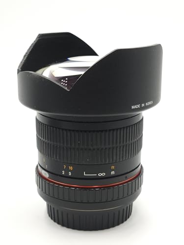 Samyang 14mm F28 Full Frame Ultra Wide Angle Lens for CanonEF BuiltIn AE Chip Manual Focus Low Distortion Wide Aperture Petal Hood One Size Black - Image 3