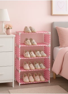 ALMUFARREJ Shoe Rack 5 Layer pink  - Image 3