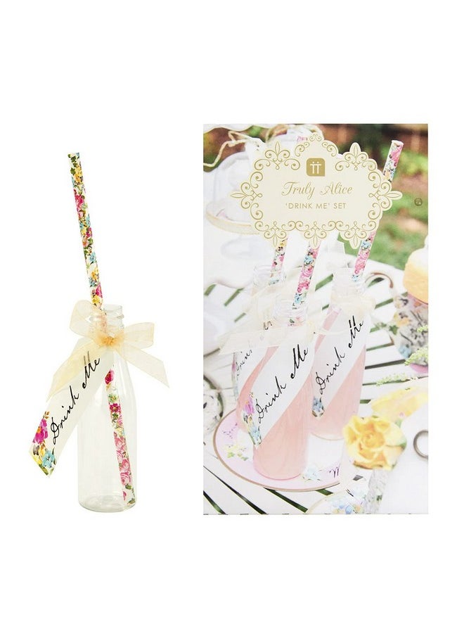 Talking Tables Talking Tables Truly Alice Drink Set Table Décor for a Tea Party, Multicolor (6 Pack)  - Image 1