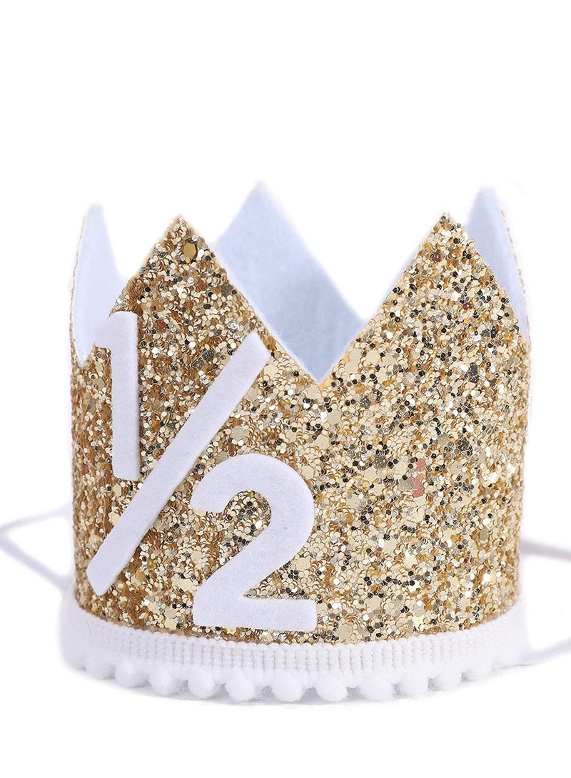 Excefore Birthday Party Crown, Golden Hat, Adjustable and Reusable, Royalty Decorations, Crown Supplies, for Kids Adults - Image 5