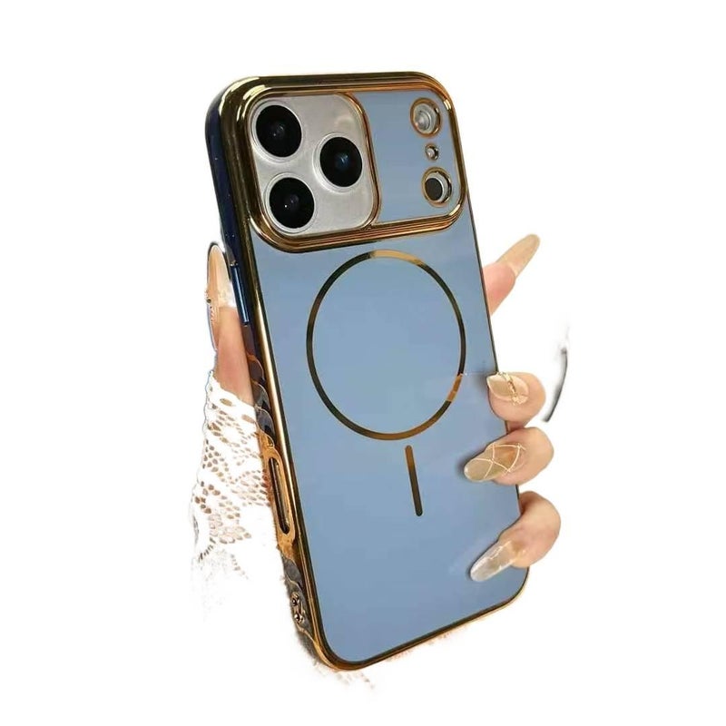 MagSafe Case | Strong Magnetic | Shockproof Cover for iPhone 16 / 16 Plus / 16 Pro / 16 Pro Max | PC | Sky Blue - Image 1