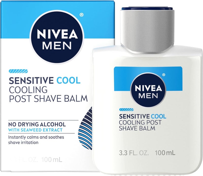 NIVEA MEN Nivea For Men Sensitive Cooling Post Shave Balm 33 oz by Nivea Men 100 ml 3 Count Pack of 1 - Image 2