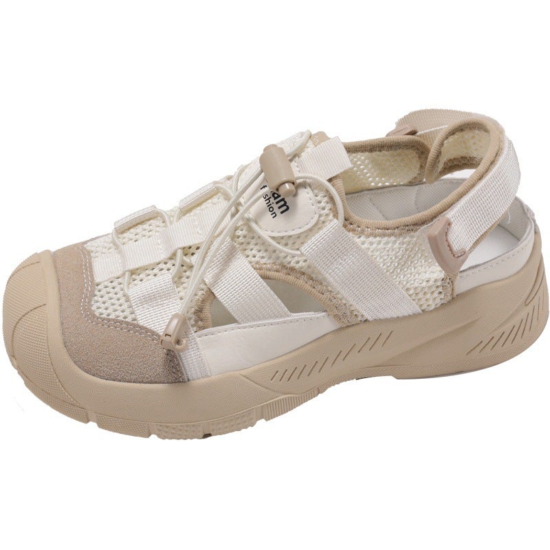 Sports Sandals For Women Summer Outer Wear Cut Out Breathable Outdoor Hiking Shoes Thick-Soled Non-Slip River Tracing Shoes - Image 1