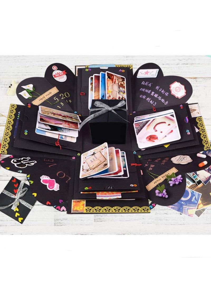 DIY Surprise Love Explosion Box Anniversary Scrapbook Photo Album Gift for Birthday, Wedding, Valentine Day Handmade Exploding Memory Box for Couples, Girlfriend, Boyfriend - Image 4