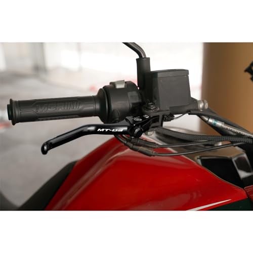 MOWOK Motorcycle CNC Brake Clutch Levers Fit for Yamaha MT03 MT-03 2015 2016 2017 2018 2019 2020 2021 2022 2023 2024 2025 (Black) - Image 2