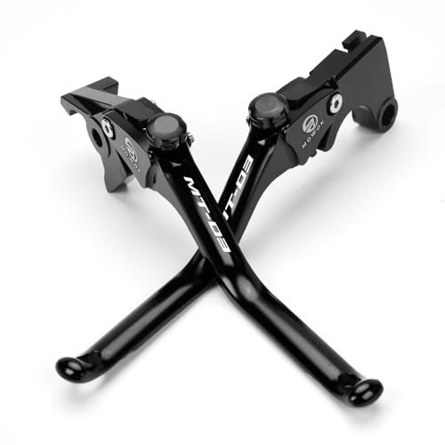 MOWOK Motorcycle CNC Brake Clutch Levers Fit for Yamaha MT03 MT-03 2015 2016 2017 2018 2019 2020 2021 2022 2023 2024 2025 (Black) - Image 3
