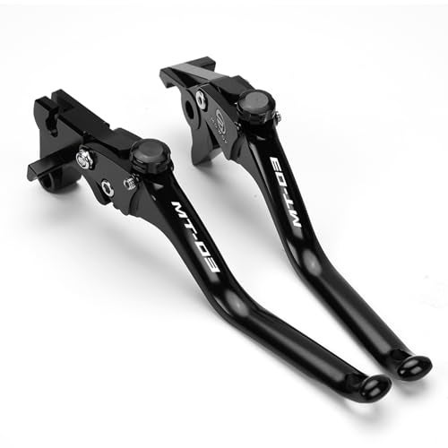 MOWOK Motorcycle CNC Brake Clutch Levers Fit for Yamaha MT03 MT-03 2015 2016 2017 2018 2019 2020 2021 2022 2023 2024 2025 (Black) - Image 1