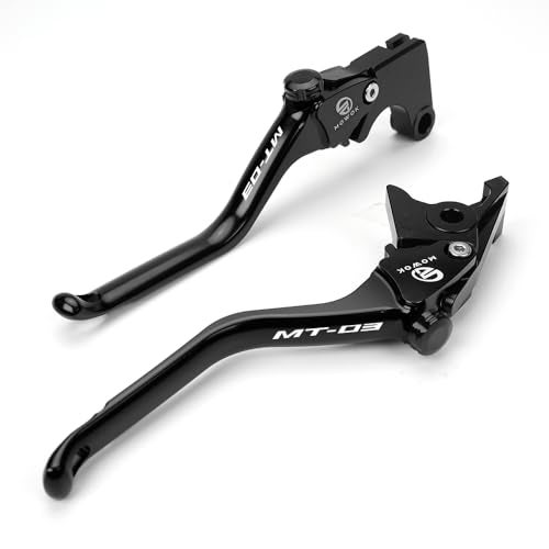 MOWOK Motorcycle CNC Brake Clutch Levers Fit for Yamaha MT03 MT-03 2015 2016 2017 2018 2019 2020 2021 2022 2023 2024 2025 (Black) - Image 5