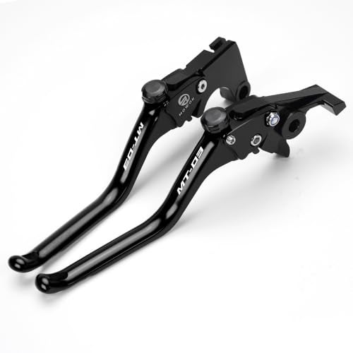 MOWOK Motorcycle CNC Brake Clutch Levers Fit for Yamaha MT03 MT-03 2015 2016 2017 2018 2019 2020 2021 2022 2023 2024 2025 (Black) - Image 4