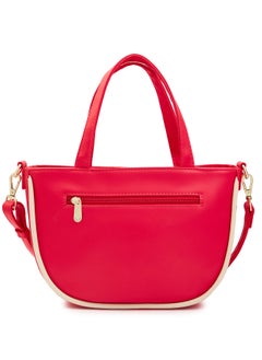 CAPRESE Caprese Gracie Solid Magenta Faux Leather Medium Satchel Bag  - Image 3