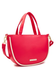 CAPRESE Caprese Gracie Solid Magenta Faux Leather Medium Satchel Bag  - Image 4