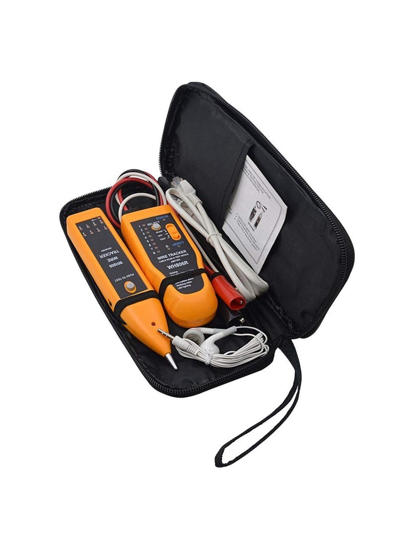 iMBAPrice iMBAPrice IMBAWH806R Wire Tracker for Network RJ45 UTPSTPCat5Cat6 and Telephone RJ11 Line Finder Diagnose Tone Tracer Cable Tester  - Image 2