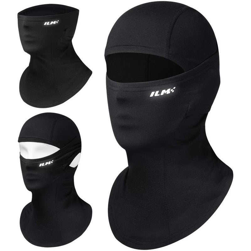 ILM Adult Motorcycle Balaclava Face Mask for Ski Model FM01 Men Women Black - Image 1