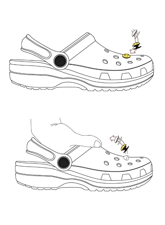 10 PCS Crocs Shoe Decoration Charms Stitch Series Charms Shoes Charm for Crocs Hole Hole Shoe for Kids Boys Girls Men Women Party Supplies - Image 5