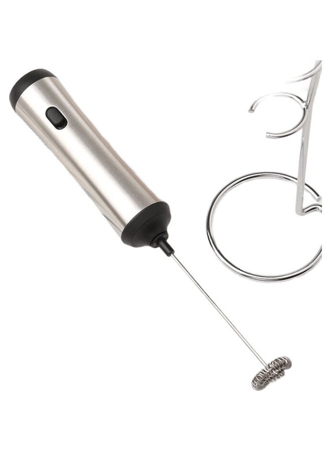 Cliton Electric Milk Frother, Coffee Milk Frother, Rechargeable Milk Frother, Stainless Steel Handheld Mini Mixer - Image 1