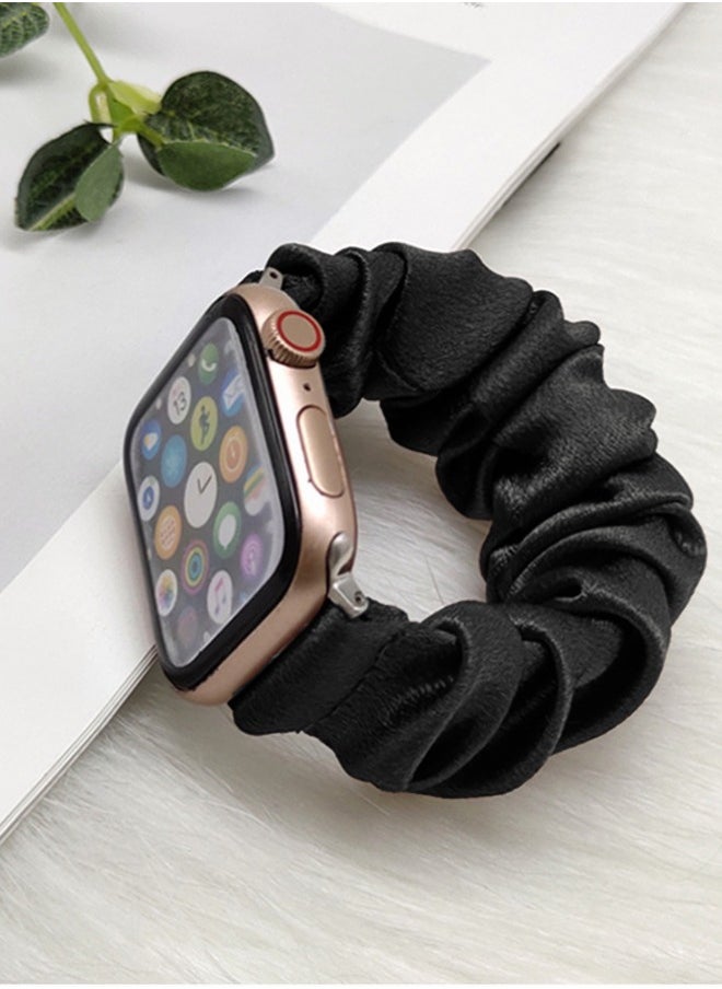 Motim - Compatible with Apple Watch Band, Elastic Scrunchy Replacement Strap for iWatch Bands 42mm 44mm 45mm 49mm, Stretchy Solo Loop Bands Women Bracelet Strap for iWatch Series 10/9/8/7/6/5/4/3/2/1/SE - Image 1