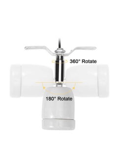 CHICIRIS CHICIRIS 300W Lamp Socket, 360° Rotatable Heating Light Adjustable Bracket Kit with One-Button Switch, E26/E27 Ceramic Lamp Holder, for Aquarium, Lizard, Tortoise, Snake (Without  - Image 3